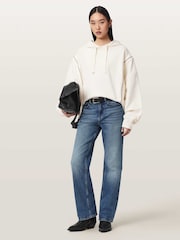 AllSaints White Ciara Hoodie - Image 5 of 8
