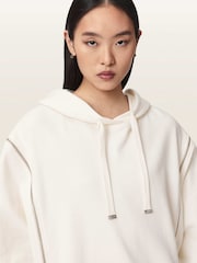 AllSaints White Ciara Hoodie - Image 6 of 8