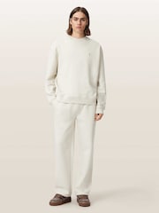 AllSaints White Asher Crew Sweat Top - Image 2 of 6