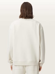 AllSaints White Asher Crew Sweat Top - Image 5 of 6