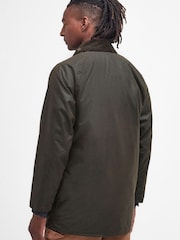 Barbour® Olive Green 40th Anniversary Beaufort Waxed Jacket - Image 4 of 10