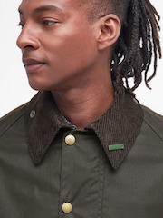 Barbour® Olive Green 40th Anniversary Beaufort Waxed Jacket - Image 6 of 10