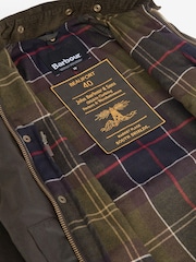 Barbour® Olive Green 40th Anniversary Beaufort Waxed Jacket - Image 9 of 10