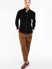 Barbour® Black Ramsey Cord Long Sleeve Shirt - Image 3 of 4