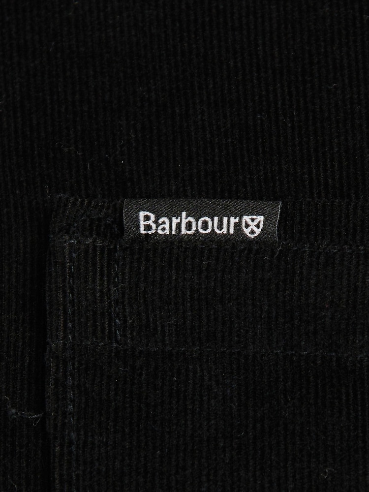 Barbour® Black Ramsey Cord Long Sleeve Shirt - Image 4 of 4
