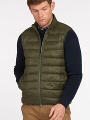 Barbour® Olive Green Bretby Padded Gilet - Image 4 of 6