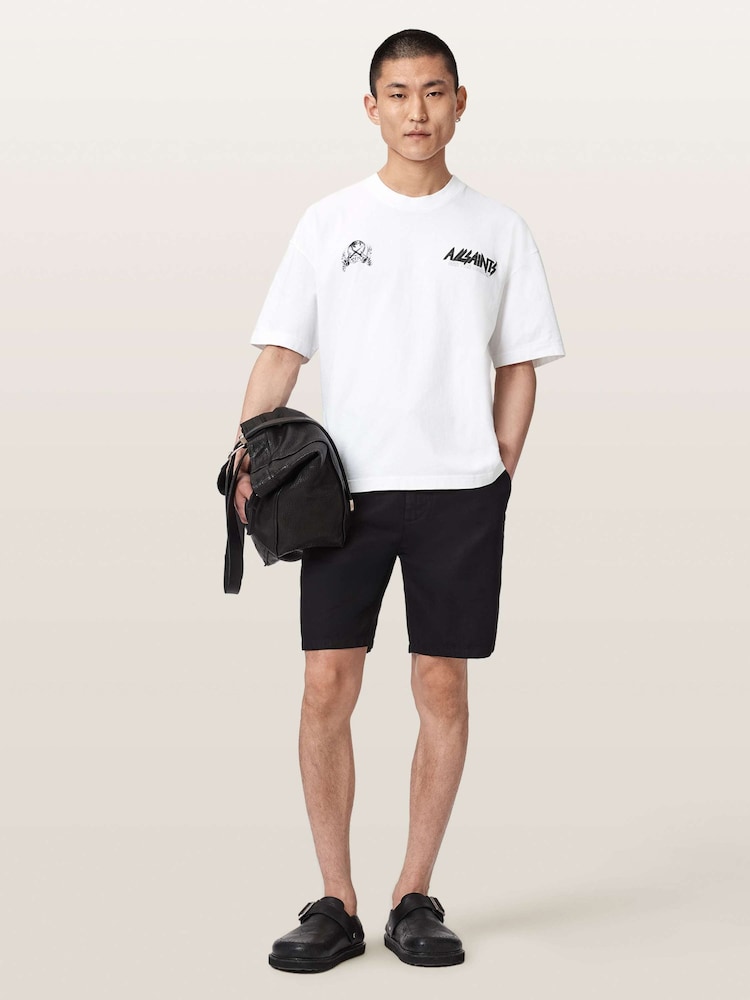 AllSaints White Chromium Short Sleeve Crew Neck T-Shirt - Image 2 of 6