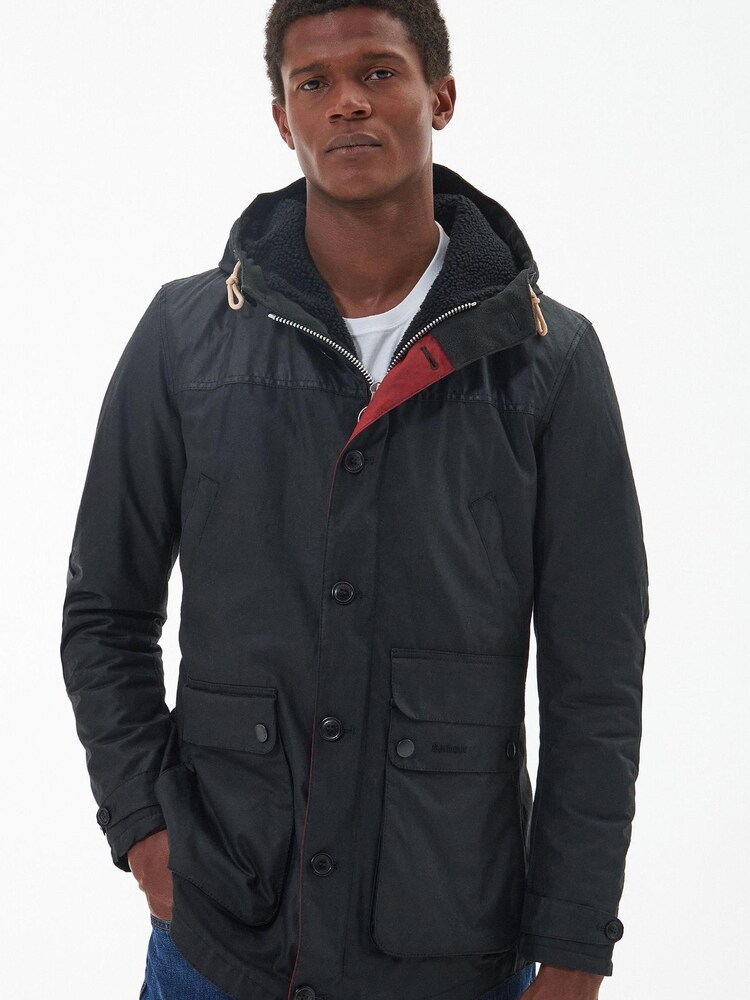 Barbour® Black Game Parka Jacket - Image 1 of 7