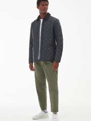 Barbour® Charcoal Grey Heritage Liddesdale Slim Fit Quilted Jacket - Image 3 of 6