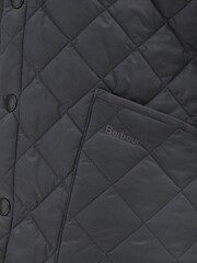 Barbour® Charcoal Grey Heritage Liddesdale Slim Fit Quilted Jacket - Image 6 of 6