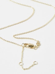 Oliver Bonas Gold Plated Tia Large Loop Pendant Necklace - Image 2 of 4