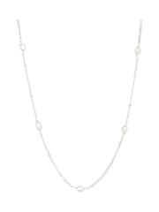 Oliver Bonas Silver Plated Lucy Mila Chain Necklace - Image 1 of 5