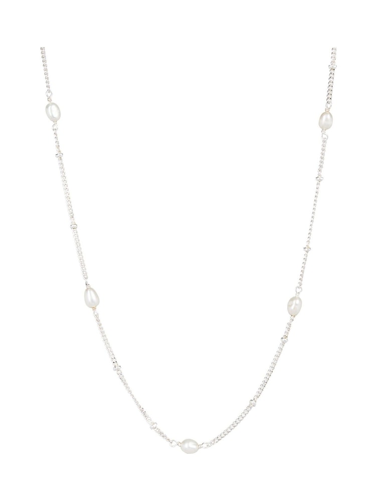 Oliver Bonas Silver Plated Lucy Mila Chain Necklace - Image 1 of 5