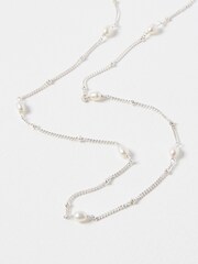 Oliver Bonas Silver Plated Lucy Mila Chain Necklace - Image 3 of 5