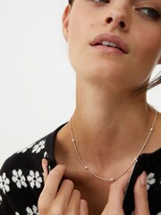 Oliver Bonas Silver Plated Lucy Mila Chain Necklace - Image 5 of 5
