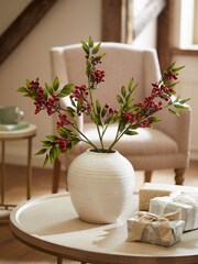 Set of 3 Red Artificial Berry Stems - Image 1 of 3