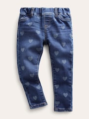Boden Blue Adventure-flex Denim Heart Leggings - Image 1 of 3