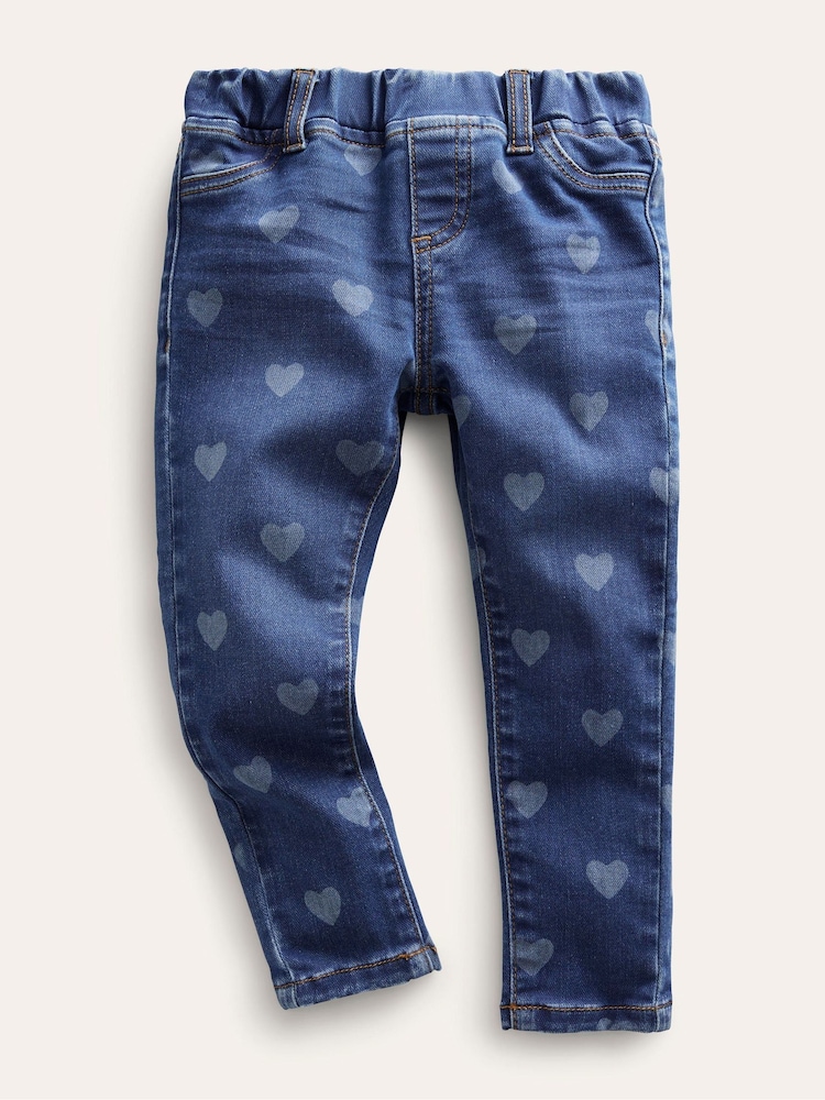 Boden Blue Adventure-flex Denim Heart Leggings - Image 1 of 3