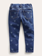 Boden Blue Adventure-flex Denim Heart Leggings - Image 2 of 3