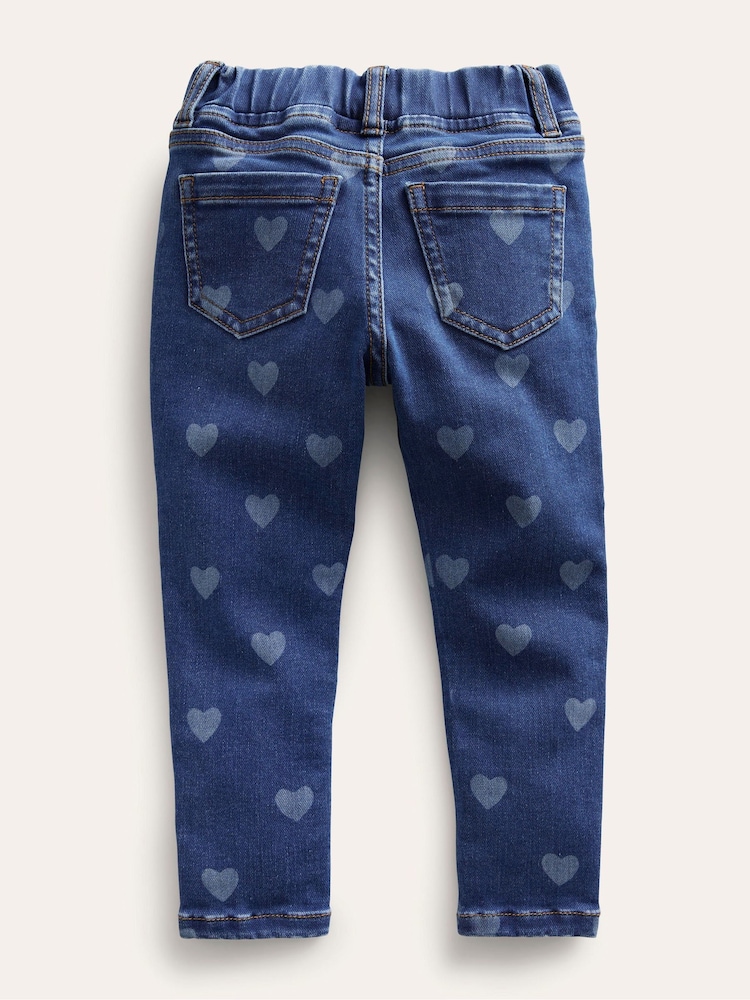 Boden Blue Adventure-flex Denim Heart Leggings - Image 2 of 3