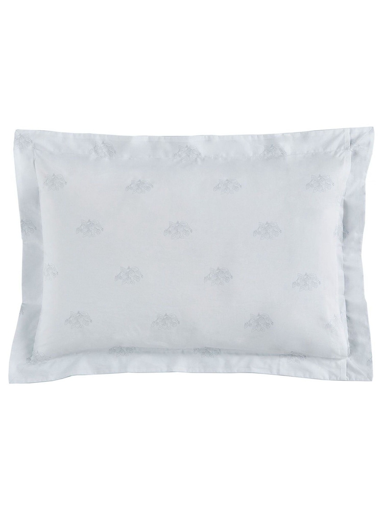 Sophie Allport Set of 2 Blue Strawberries Mist 100% Cotton Pillowcases - Image 2 of 3