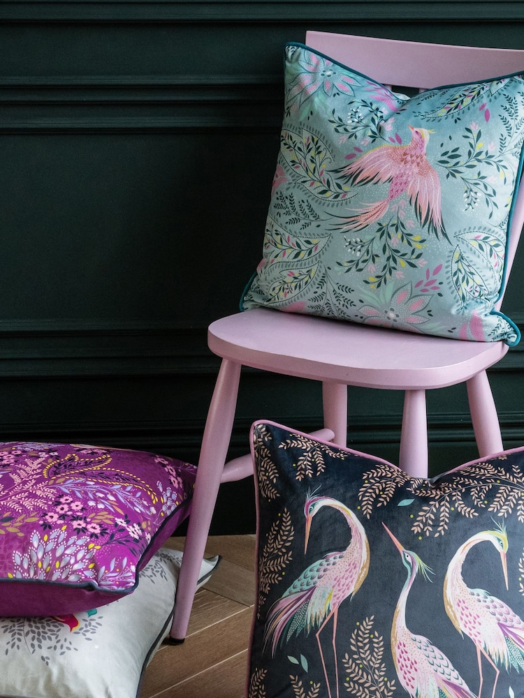 Sara Miller Bird of Paradise Cushion - Image 3 of 5