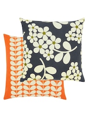 Orla Kiely Blue 100% Cotton Wisteria Cushion - Image 2 of 3