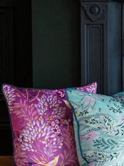 Sara Miller Pink Songbird Cushion - Image 2 of 5