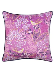 Sara Miller Pink Songbird Cushion - Image 4 of 5