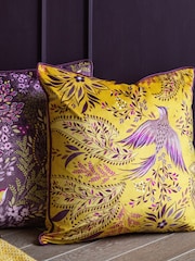 Sara Miller Yellow Bird of Paradise Cushion - Image 1 of 5