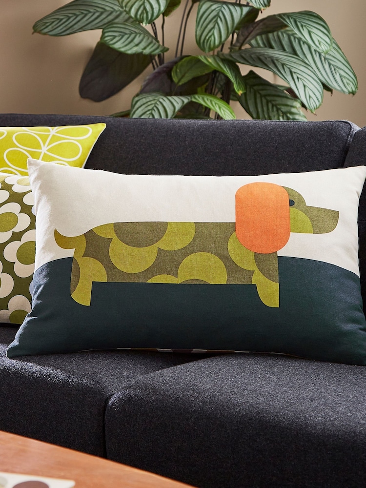 Orla Kiely 100% Cotton Daschund Cushion - Imagem 1 de 3