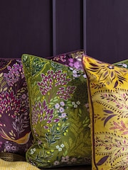 Sara Miller Green Songbird Cushion - Image 2 of 5