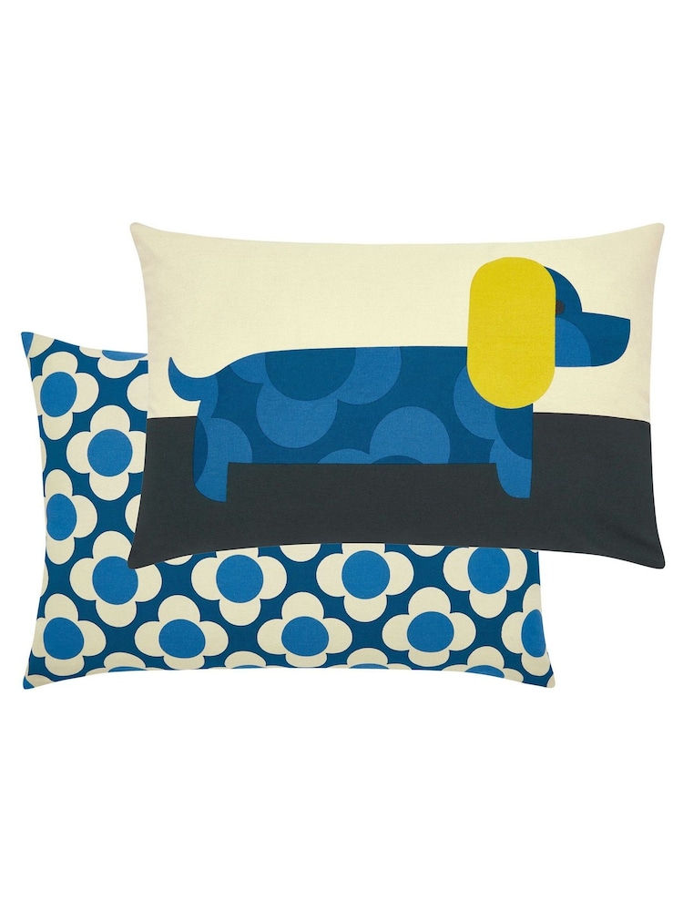Подушка из 100% хлопка с таксами Orla Kiely - Изображение 2 из 3
