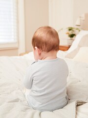 Blue Dinosaur Baby Top and Leggings 2 Piece Set - Image 2 of 6