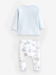 Blue Dinosaur Baby Top and Leggings 2 Piece Set - Image 5 of 6