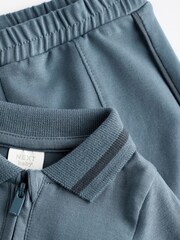 Blue Baby Polo Bodysuit And Leggings 2 Piece Set - Image 11 of 16