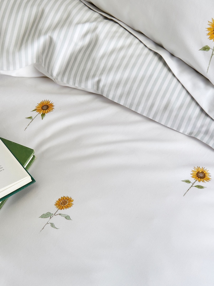 Sophie Allport Sunflowers 100% Cotton Duvet Cover and Pillowcase Set - Изображение 2 из 6