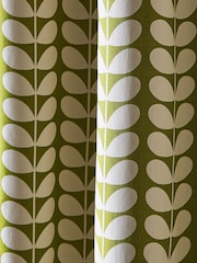 Orla Kiely Pear Green Solid Stem Eyelet Curtains - Image 2 of 3