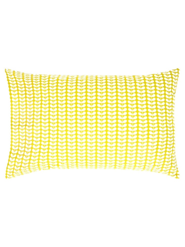Orla Kiely Yellow Tiny Stem 100% Cotton Duvet Cover and Pillowcase Set - Image 4 of 4