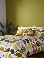 Orla Kiely Green Multi Stem 100% Cotton Duvet Cover and Pillowcase Set - Image 1 of 4
