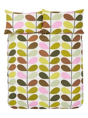 Orla Kiely Green Multi Stem 100% Cotton Duvet Cover and Pillowcase Set - Image 3 of 4