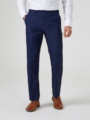 Skopes Navy Blue Harcourt Tailored Fit Suit Trousers - Image 1 of 4