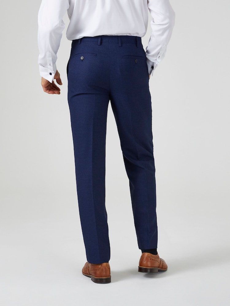 Skopes Navy Blue Harcourt Tailored Fit Suit Trousers - Image 2 of 4