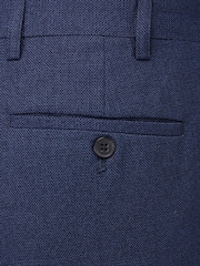 Skopes Navy Blue Harcourt Tailored Fit Suit Trousers - Image 4 of 4