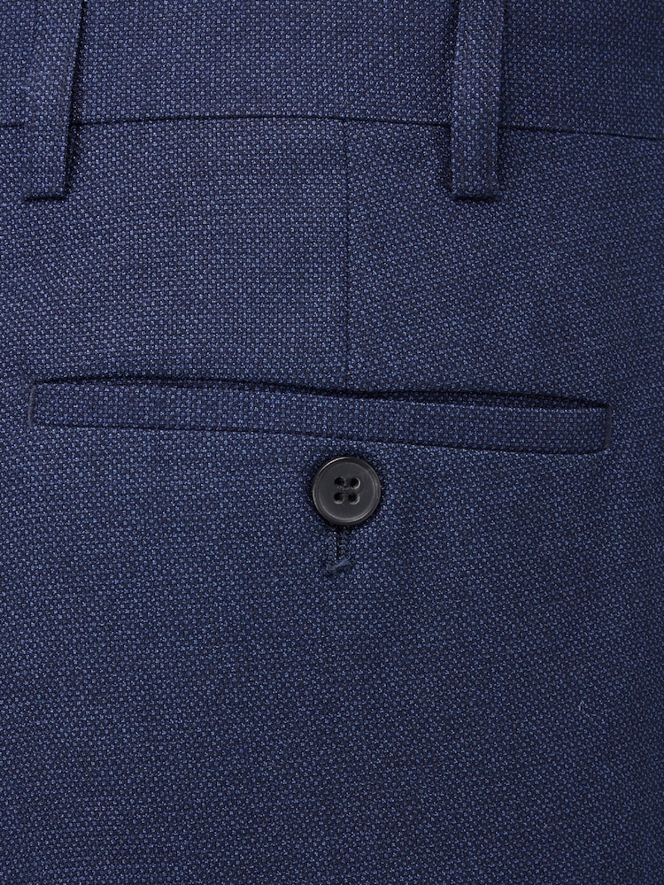 Skopes Navy Blue Harcourt Tailored Fit Suit Trousers - Image 4 of 4