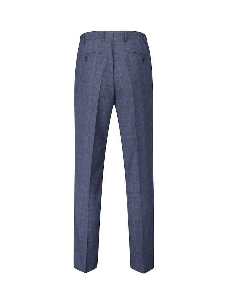 Skopes Blue Tailored Fit Anello Check Suit: Trousers - Image 5 of 5 Skopes Blue Tailored Fit Anello Check Suit: Trousers - Image 5 of 5