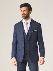 Azul - Sartorial - Chaqueta de traje ajustada a cuadros Anello de Skopes - Imagen 3 de 7
