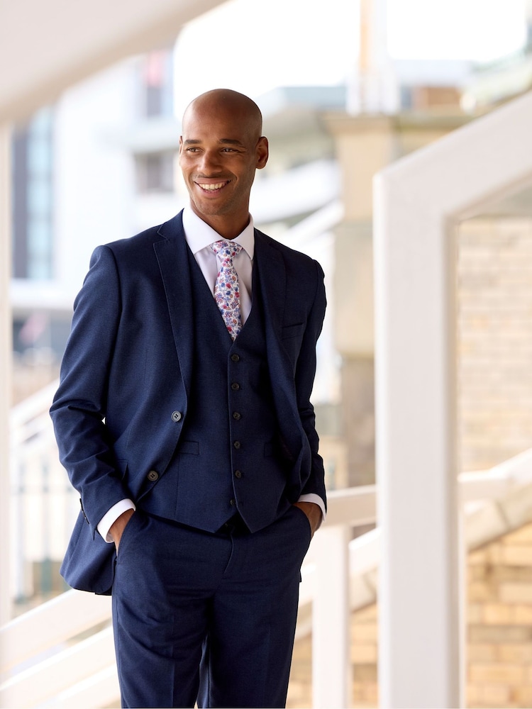 Skopes Navy Blue Tailored Harcourt Suit Jacket - Image 4 of 8
