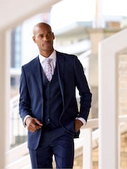 Skopes Blue Tailored Harcourt Suit Jacket - Image 7 of 8