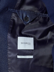 Skopes Blue Tailored Harcourt Suit Jacket - Image 8 of 8